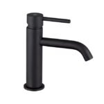 Grifo monomando para lavabo SIRIO negro mate