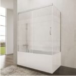 Mampara bañera frontal fijo + corredera + lateral fijo BASIC - Imagen 2