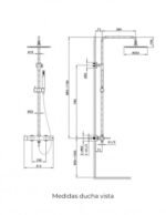 Conjunto de ducha monomando ROUND TITANIO - Imagen 4