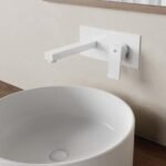 Grifo empotrado de lavabo ORION BLANCO