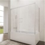 Mampara bañera 2 fijo + 2 corredera + lateral fijo BASIC SPAZIO