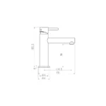 Grifo monomando para lavabo MIO Negro - Imagen 2