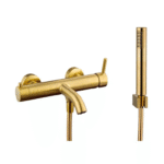 Grifo monomando para bañera SIRIO ORO CEPILLADO