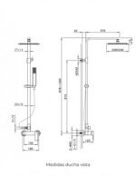 Conjunto de ducha termostático cuadrado QUADRA ELITE - Imagen 4