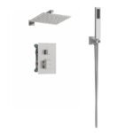 Conjunto de ducha empotrable termostático cromo ORION