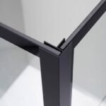 Mampara ducha fija SCREEN BLACK CHESS ANGULAR - Imagen 2