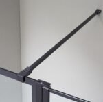 Mampara ducha fija SCREEN BLACK CHESS ANGULAR - Imagen 3