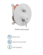 Grifería para ducha empotrada SIRIO BLANCO - Imagen 2