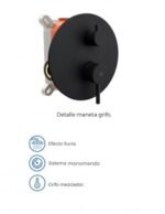 Grifería para ducha empotrada SIRIO NEGRO MATE - Imagen 2