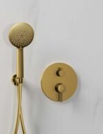 Grifería para ducha empotrada SIRIO ORO CEPILLADO - Imagen 2