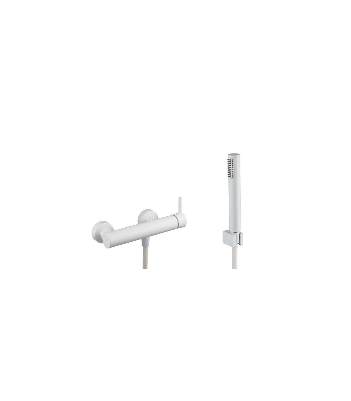 grifo-monomando-para-ducha-sirio-blanco Grifo monomando para ducha SIRIO blanco - Imagen 1