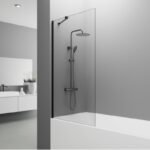 Mampara bañera panel fijo SCREEN NEGRA