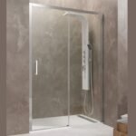 Mampara de ducha 1 fijo + 1 corredera AKTUAL