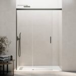 Mampara ducha Fijo + Corredera BASIC SIN CIERRE TITANIO