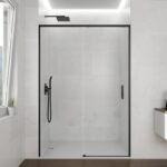 Mampara ducha fijo + corredera TWENTY NEGRA
