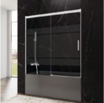 Mampara Frontal de bañera 1 Fijo + 1 Corredera BASIC blanca - Imagen 2