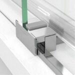 Mampara Frontal de bañera 1 Fijo + 1 Corredera BASIC ORO - Imagen 4