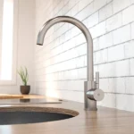 Grifo de cocina de acero inox cepillado ROUND ACERO - Imagen 2