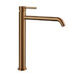 Grifo monomando para lavabo caño alto SIRIO COBRE