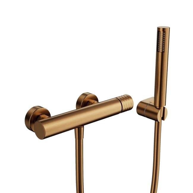 media (2) Grifo monomando para ducha HELIOS Cobre - Imagen 1