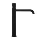 Grifo monomando para lavabo caño alto HELIOS Negro
