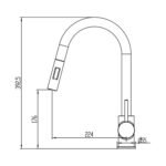 Grifo de cocina EXTRAIBLE ROUND CROMO - Imagen 3