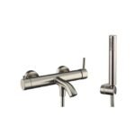 Grifo monomando para bañera SIRIO níquel