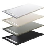 Plato de ducha carga mineral textura pizarra ARGOS