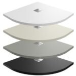 Plato de ducha semicircular carga mineral Alexia