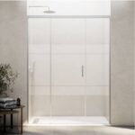 Mampara ducha fijo + puerta + fijo BASIC NÍQUEL - Imagen 2