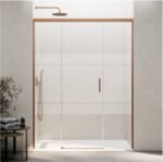 Mampara ducha fijo + puerta + fijo BASIC COBRE - Imagen 2