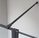 Mampara cristal fijo SCREEN XXL BLACK CHESS - Imagen 2